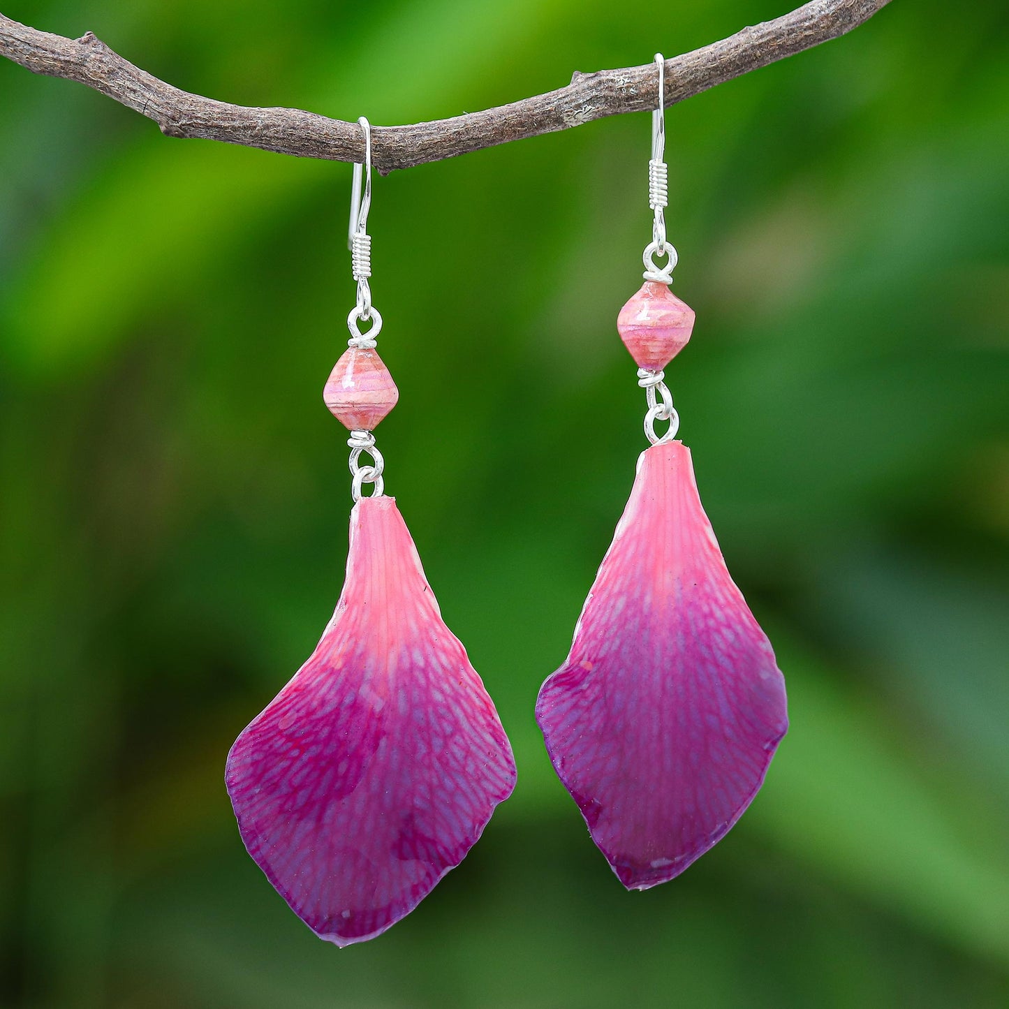 Forever Orchid in Fuchsia Fuchsia Orchid Petal Earrings