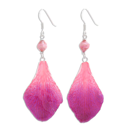 Forever Orchid in Fuchsia Fuchsia Orchid Petal Earrings