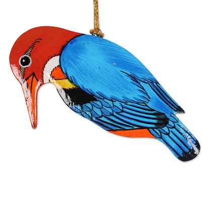 Festive Birds Hand-Painted Assorted Bird Ornaments (Set of 6)