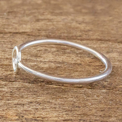 Circle Harmony Circle Design Sterling Silver Band Ring