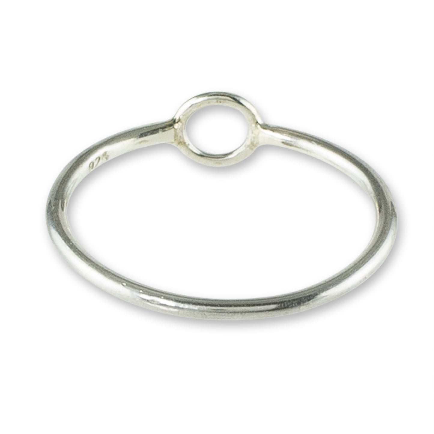 Circle Harmony Circle Design Sterling Silver Band Ring