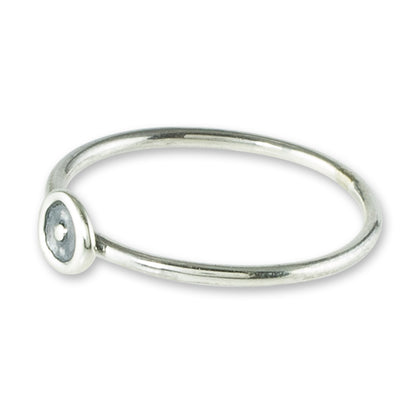 Modern Forms Modern Sterling Silver Circle Motif Ring