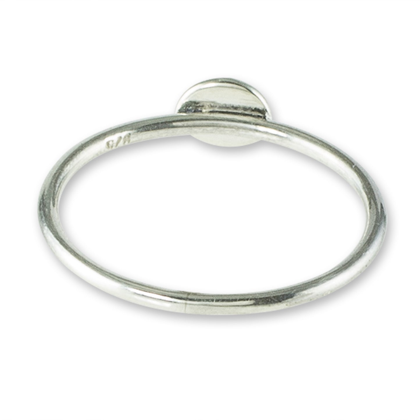 Modern Forms Modern Sterling Silver Circle Motif Ring