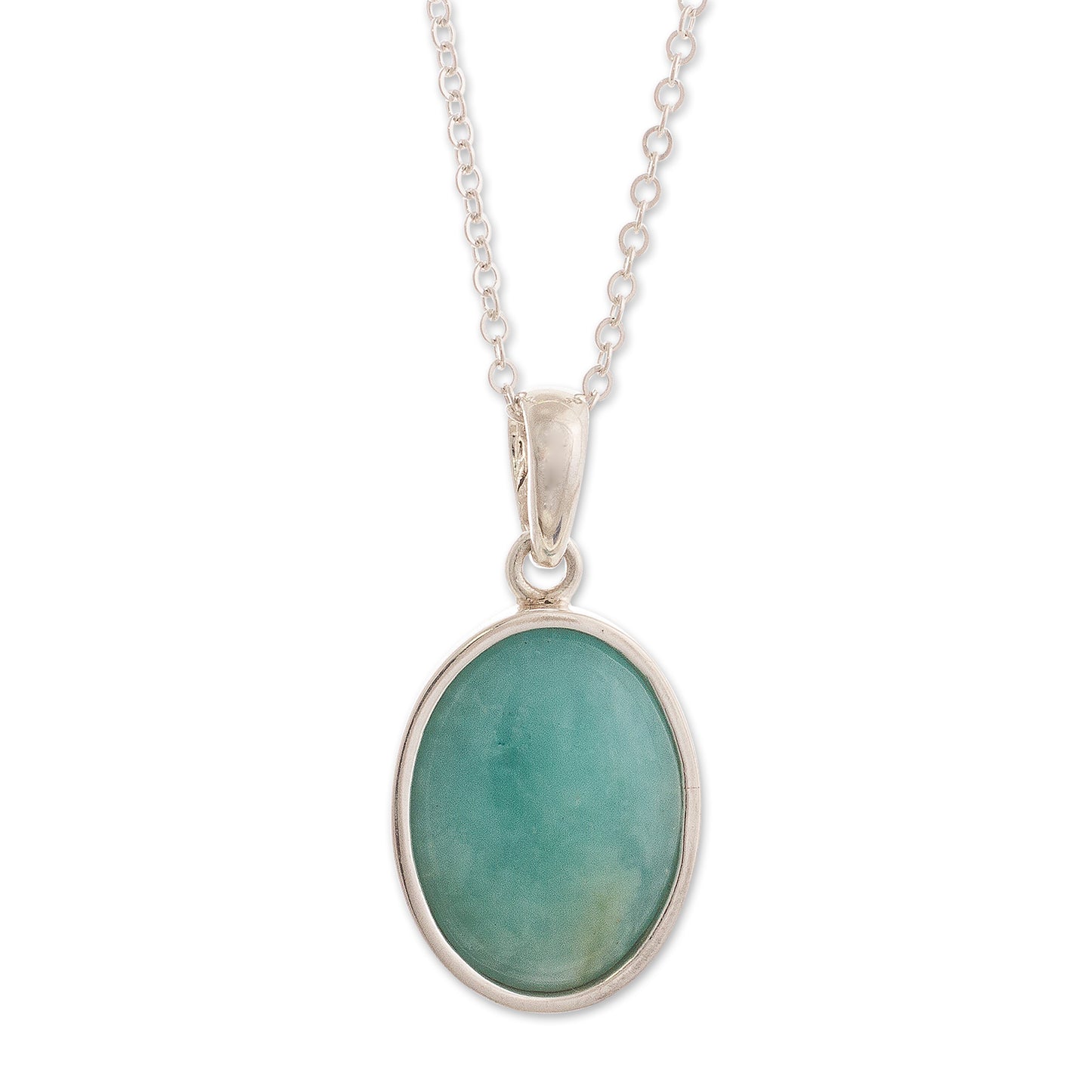 Naturally Beautiful Natural Andean Opal Pendant Necklace