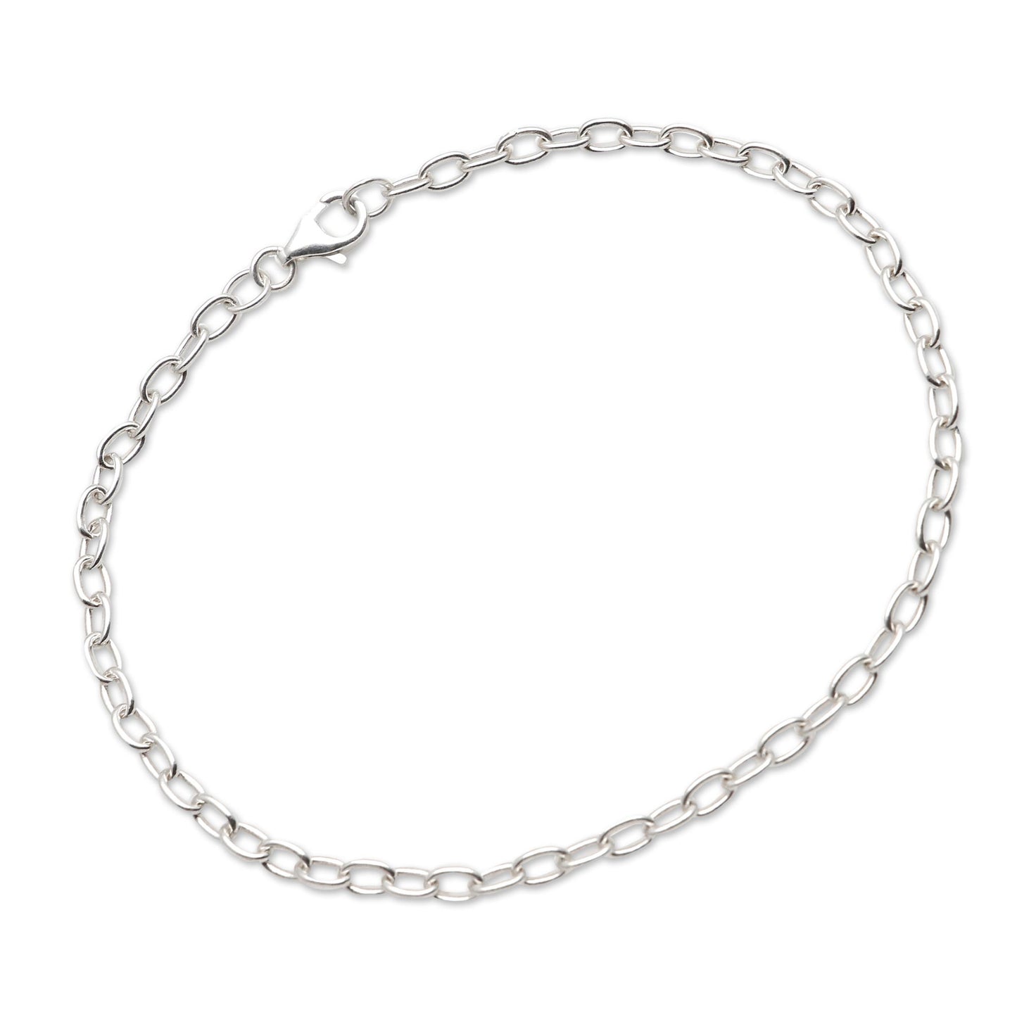 For Your Birthday Hand Made Sterling Silver Chain Bracelet from Bali