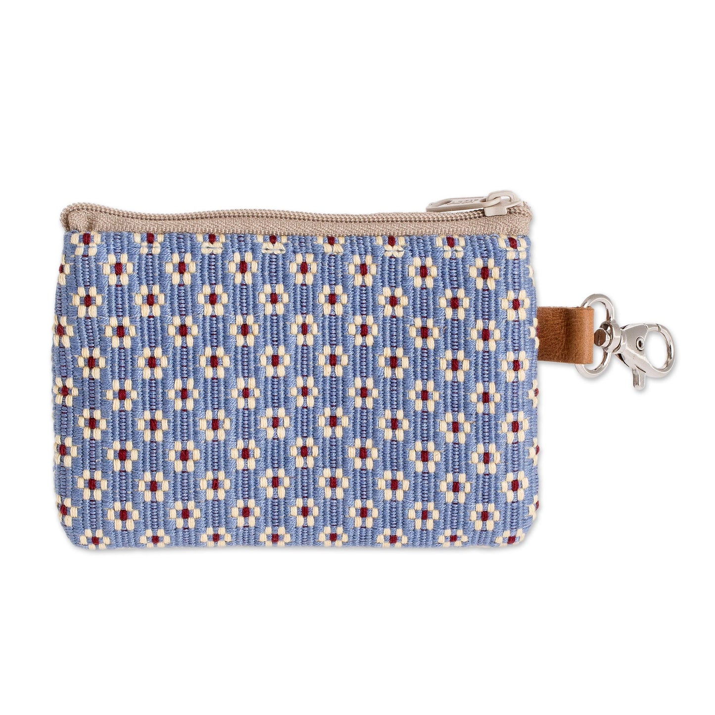 Blue Ditsy All Cotton Blue Coin Purse