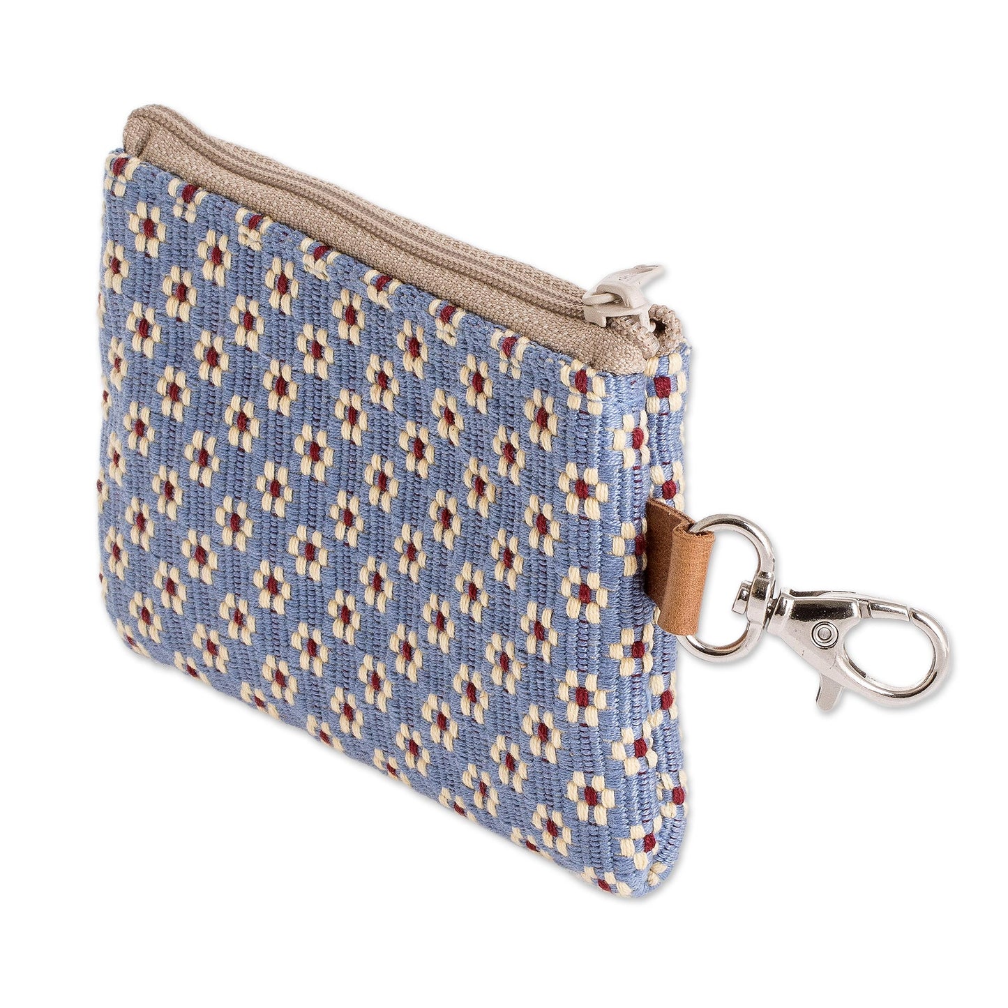 Blue Ditsy All Cotton Blue Coin Purse