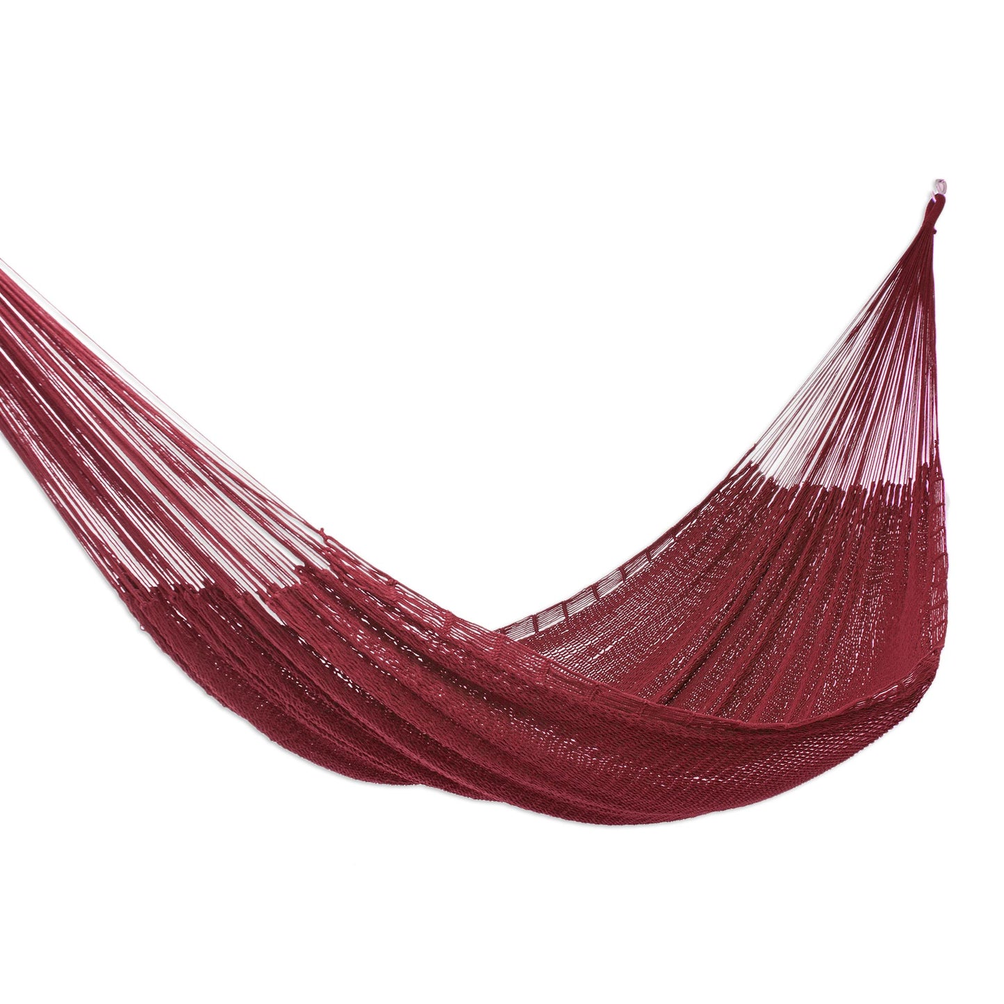 Uxmal Mulberry Maya Style Cotton Rope Hammock (Double)