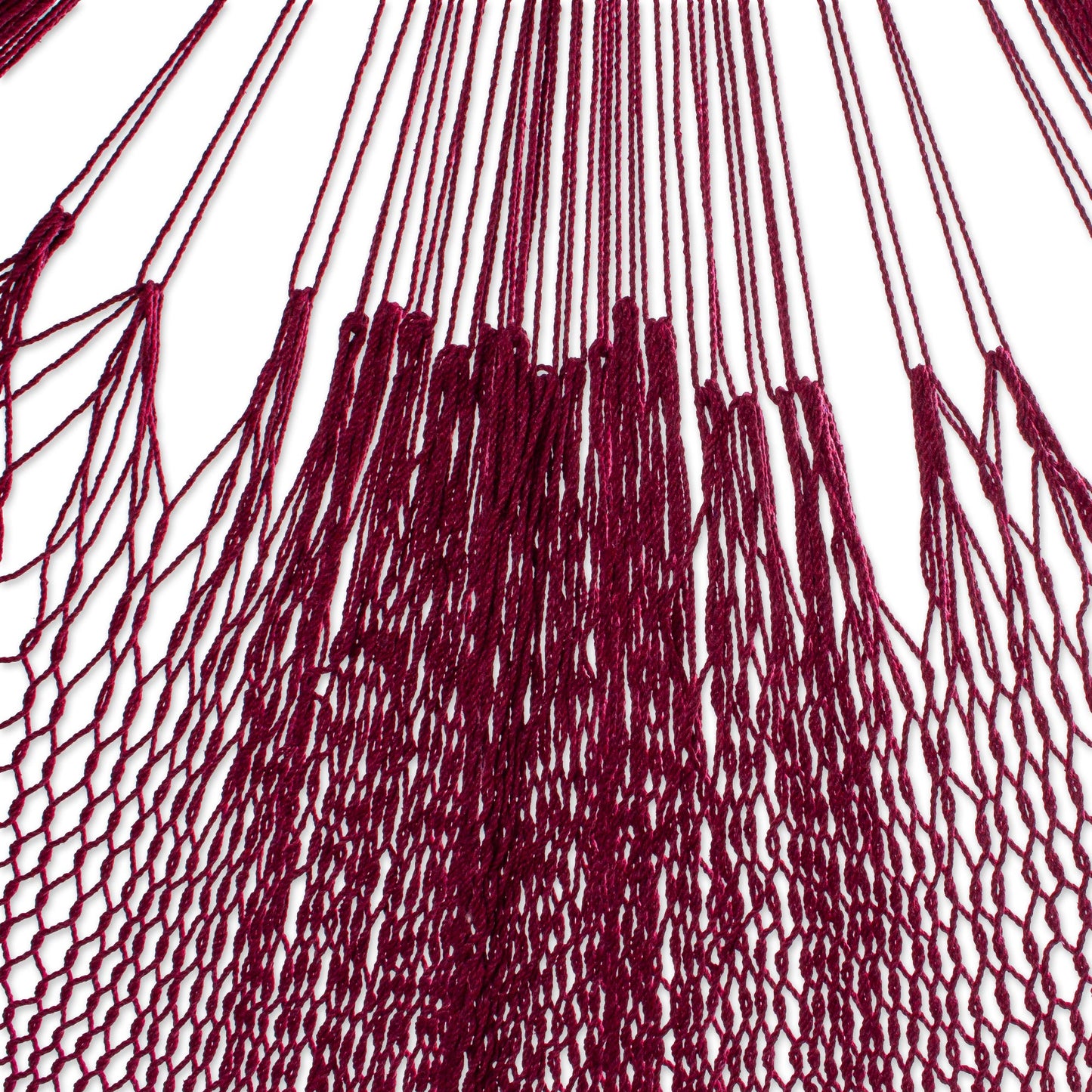 Cascade in Wine Cotton Rope Hammock in Wine (Double)