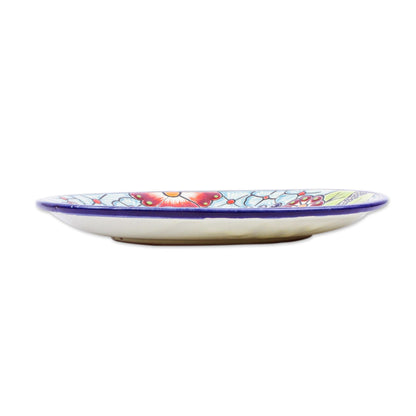 Colors of Mexico Multicolored Ceramic Salad Plates (Pair)