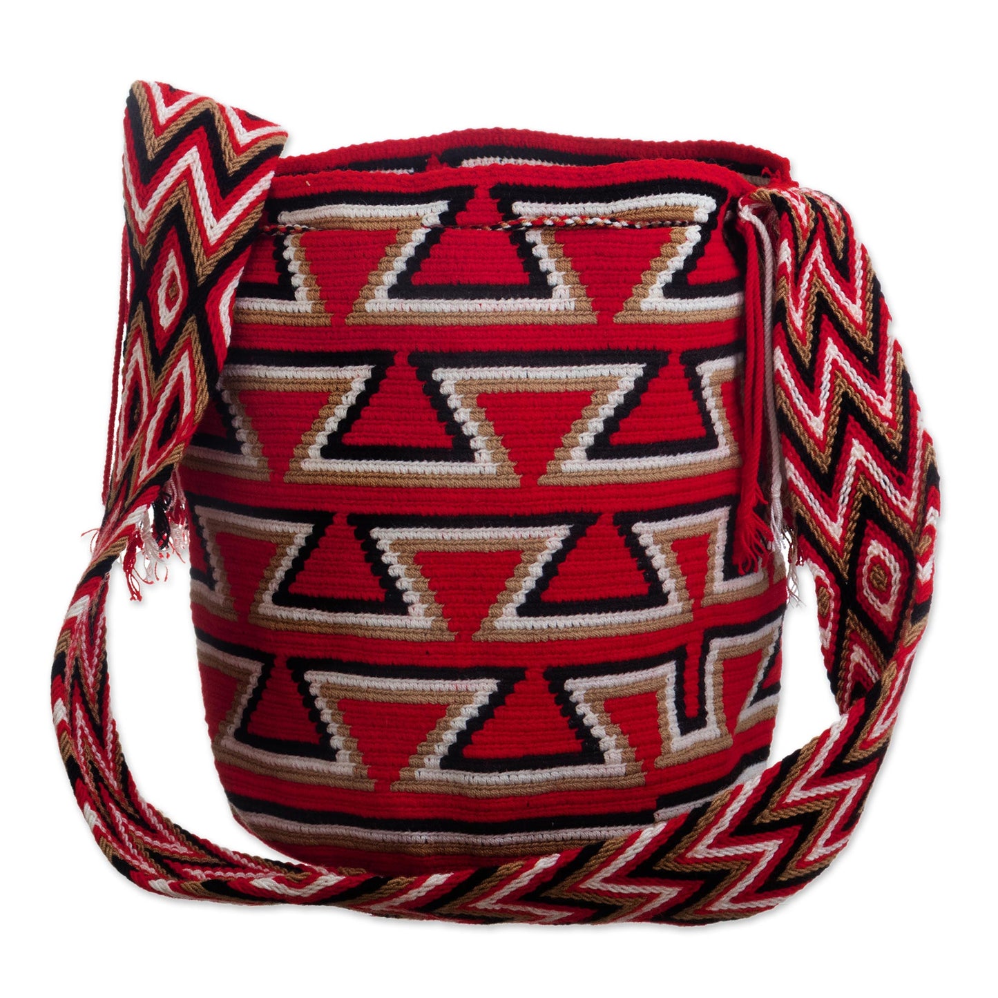 Bonfire Warmth Artisan Crafted Crocheted Shoulder Bag