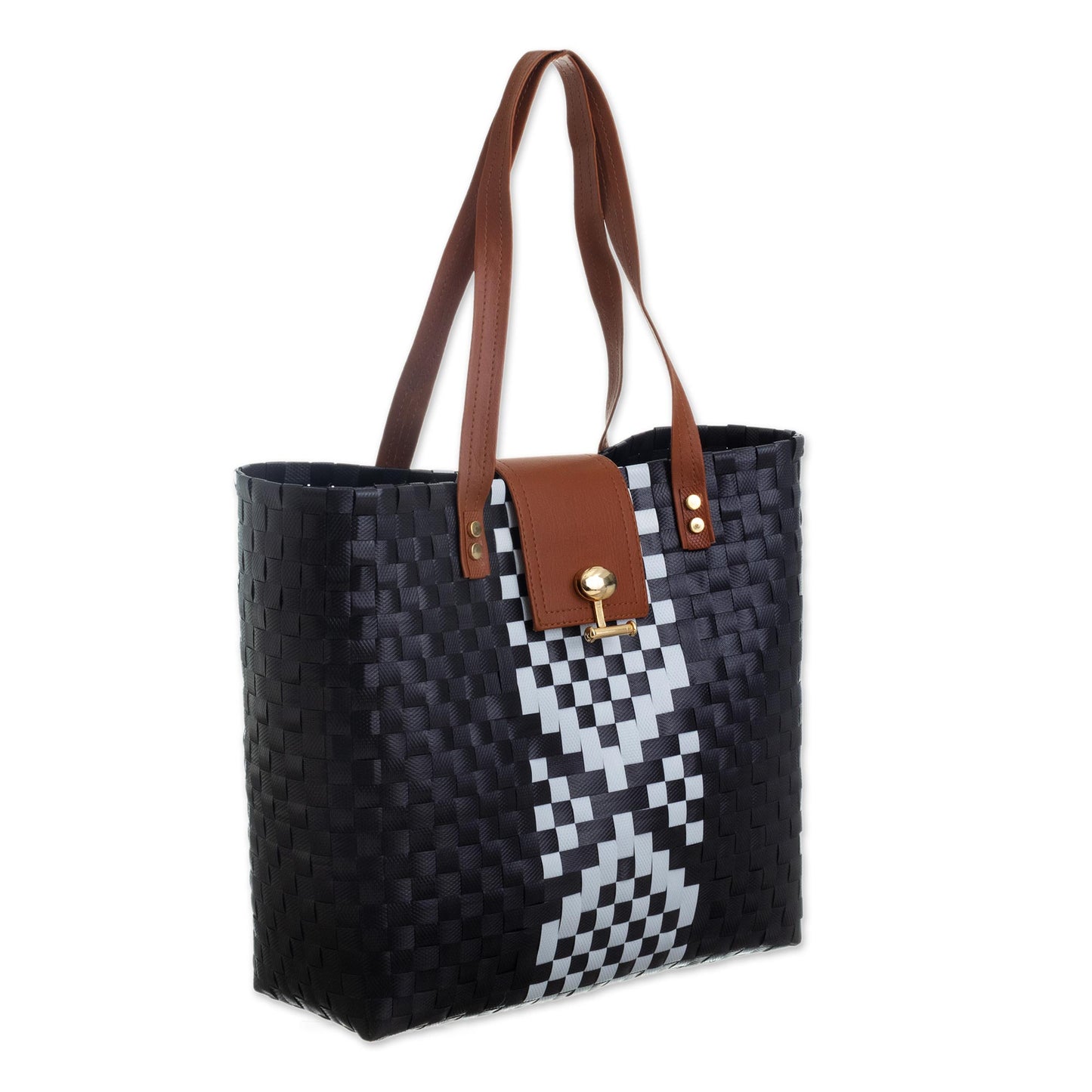 Picnic in the Park Handcrafted Recycled Tote Bag
