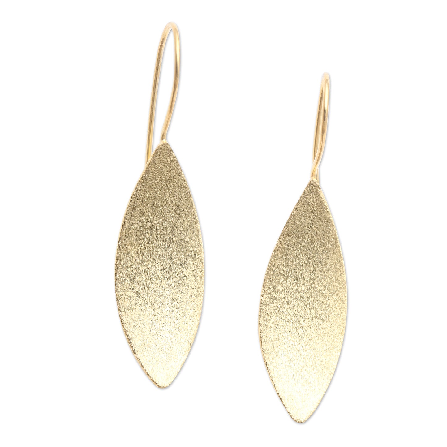 Sunflower Seeds Artisan Made Gold-Plated Floral Drop Earrings