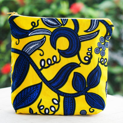 Makeup Your Move Printed Cotton Cosmetic Bag fro Ghana