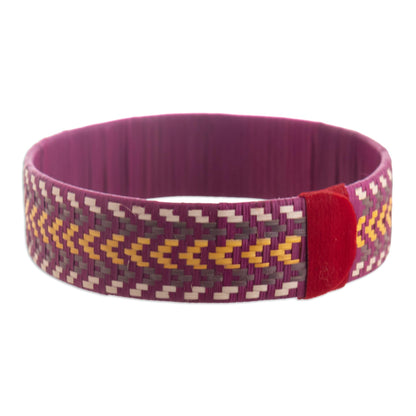 Sun Runner Multicolored Woven Cuff Bracelet