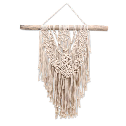 Boho Splash Balinese Cotton Macrame Wall Hanging