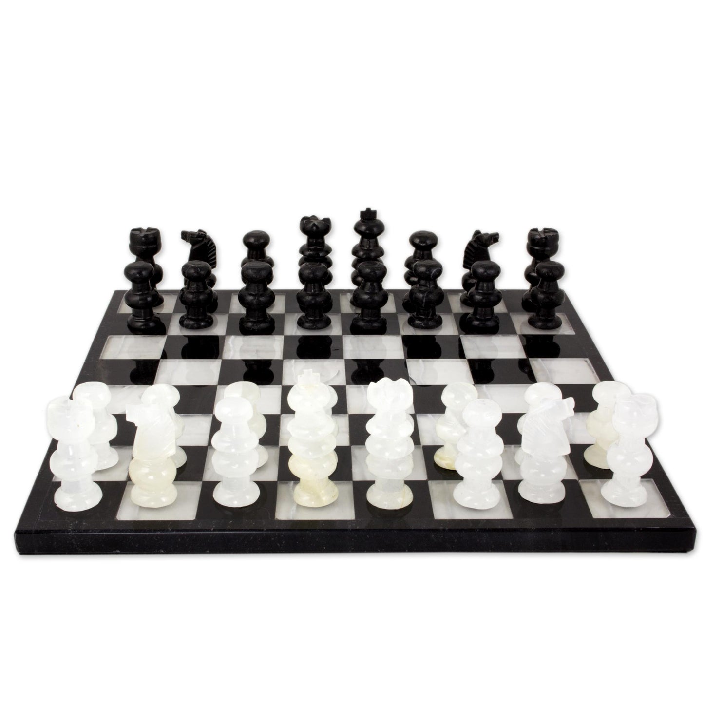 Classic Onyx and Marble Chess Set