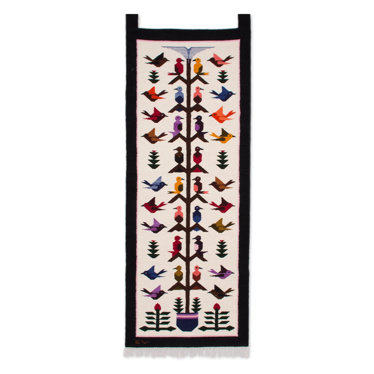 Hummingbird Song Beautiful Fair Trade Wool Tapestry