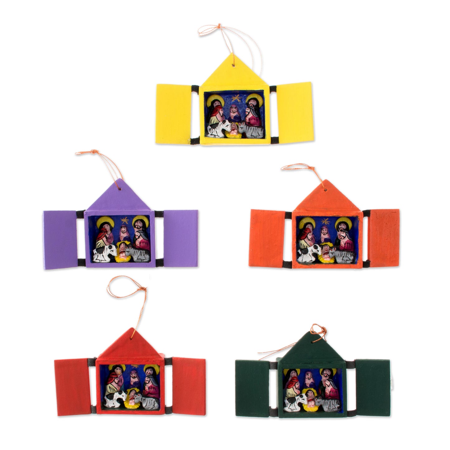 Retablos Wood & Ceramic Holiday Ornament