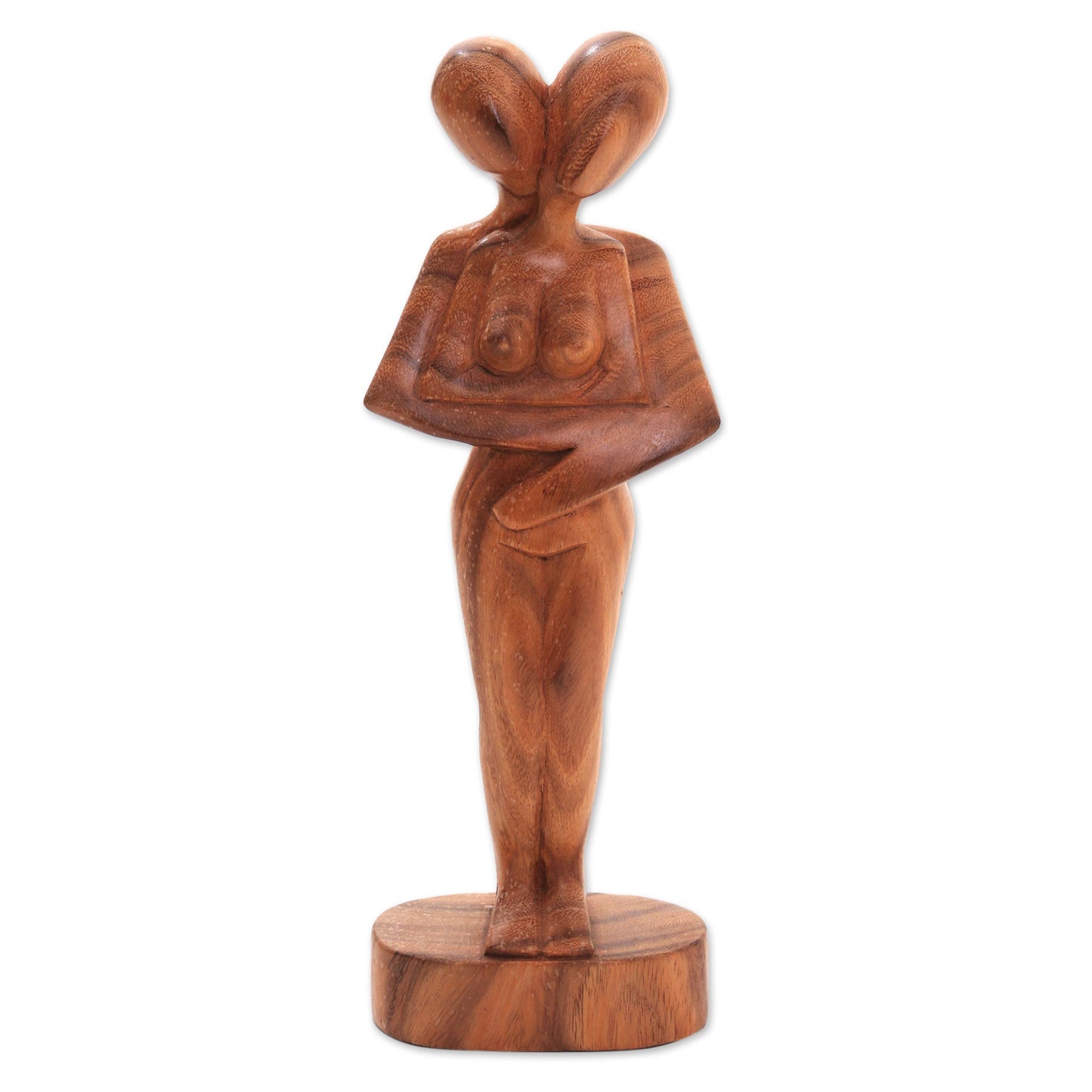 Don't Let Go Romantic Suar Wood Sculpture