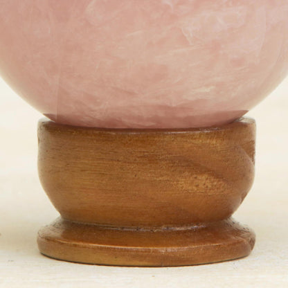 Rose quartz love crystal ball