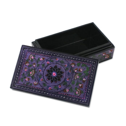 Floral Fantasy Hand Crafted Wood Decorative Box