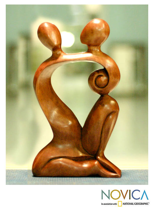 Dreaming of You Indonesian Romantic Wood Sculpture