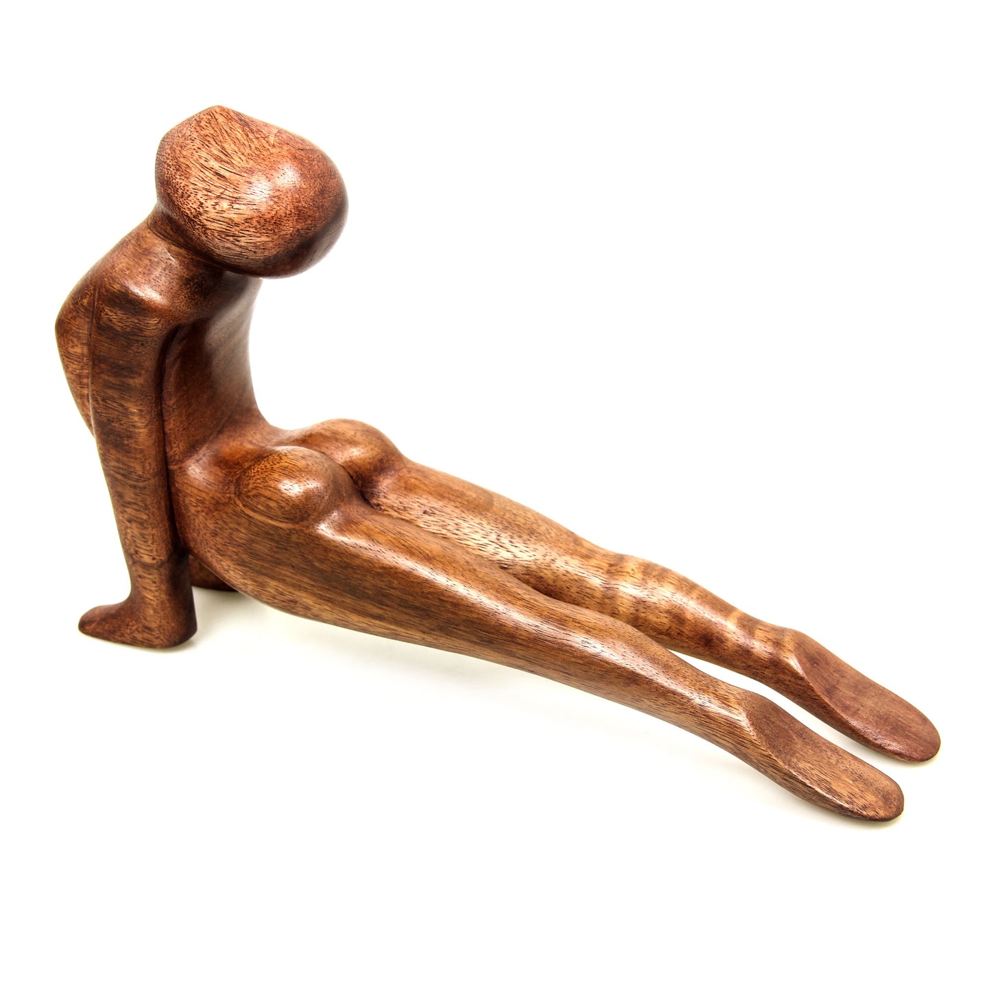 Yoga Cobra Pose Wood Sculpture