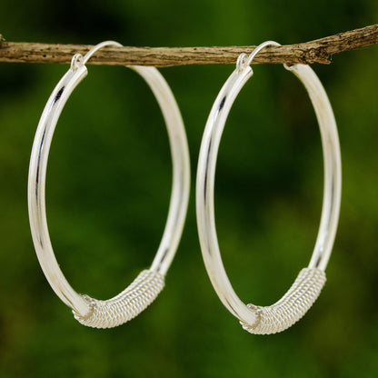 Loop the Hoop Sterling Silver Earrings