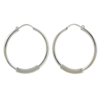 Loop the Hoop Sterling Silver Earrings