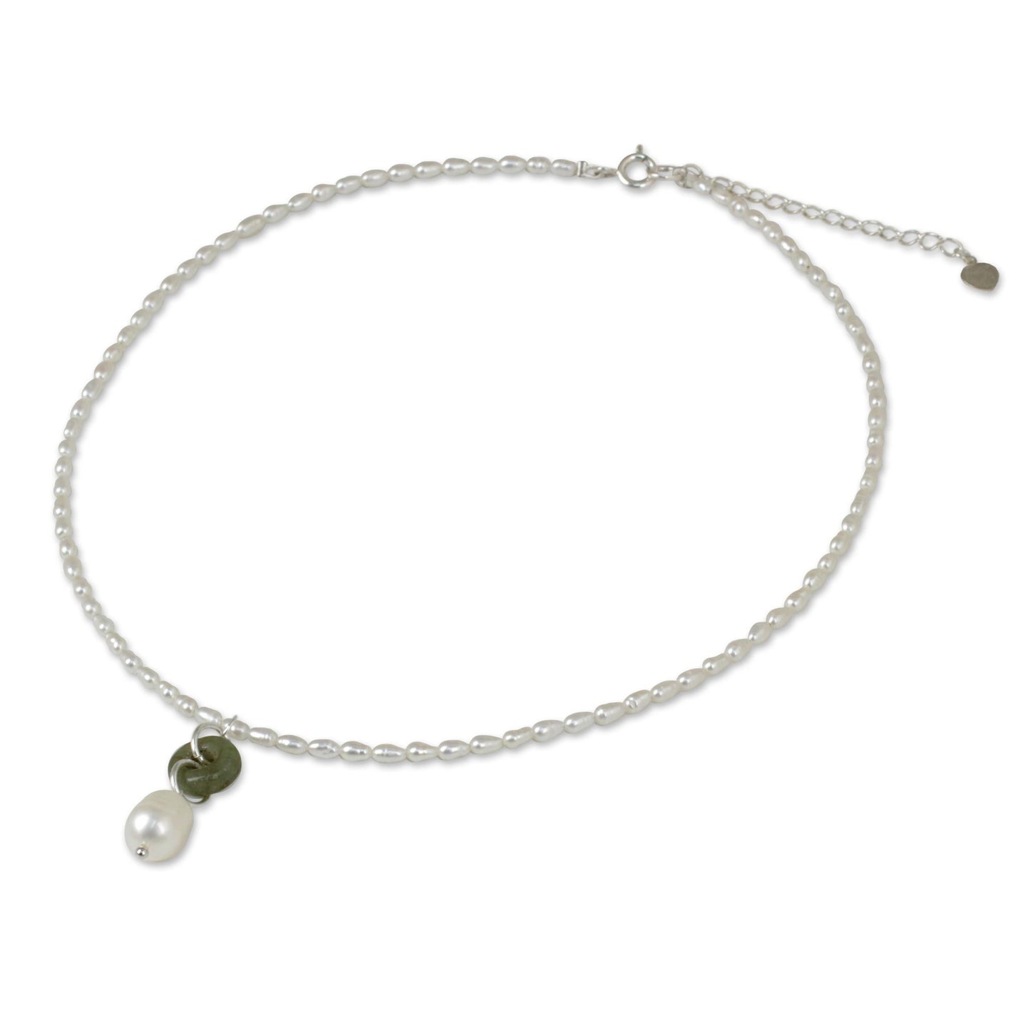 Lucky Cycle Pearl Sterling Silver Necklace