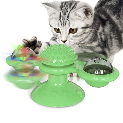 Pet Life&reg; Windmill Suction Cup Cat Toy