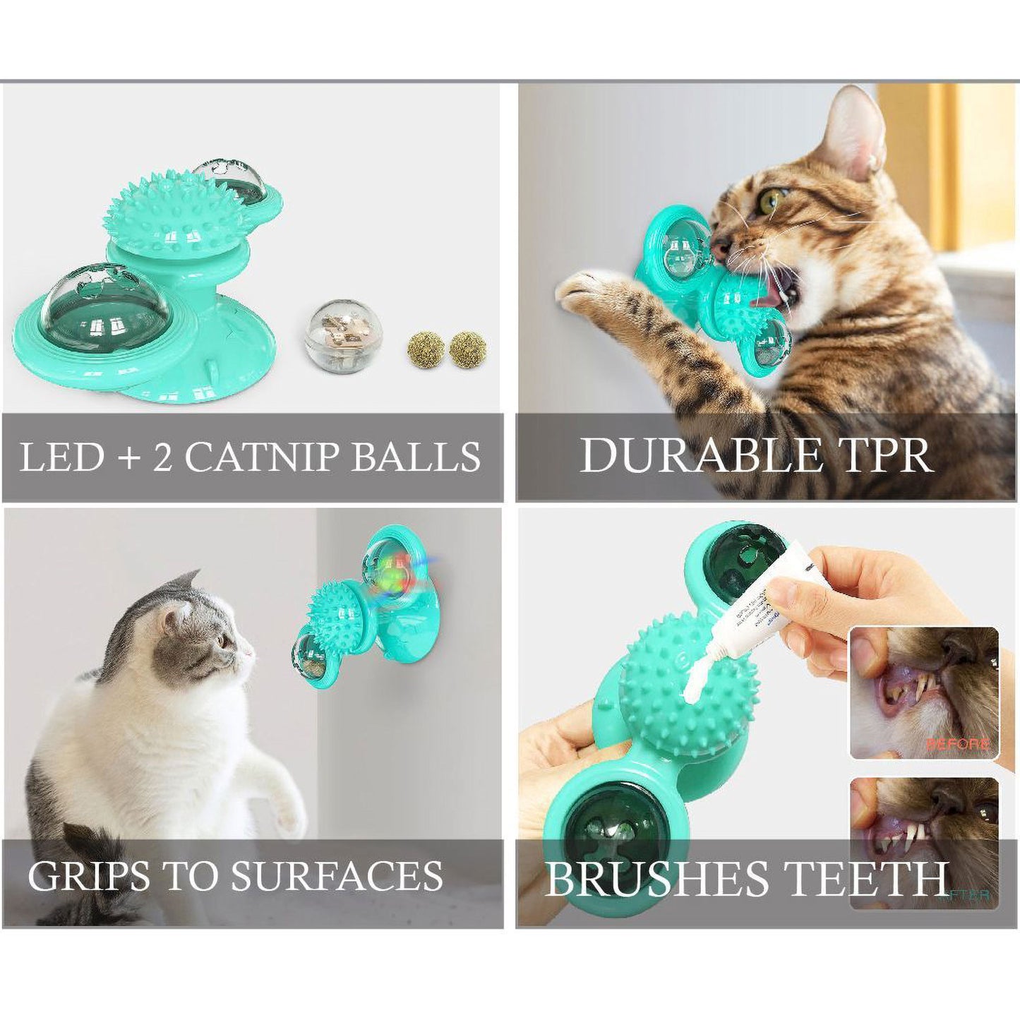 Pet Life&reg; Windmill Suction Cup Cat Toy