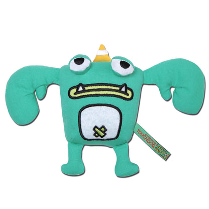 Cartoon Crabby Tooth Monster Plush Dog Toy