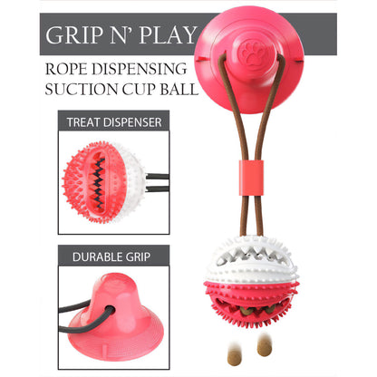 Pet Life&reg; Grip N' Play Treat Dispenser Toy