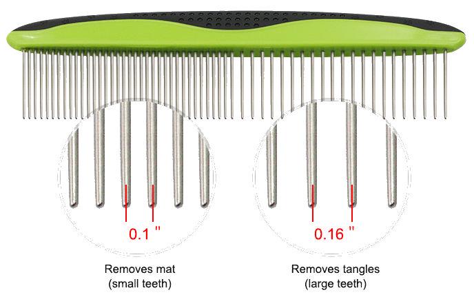 Pet Life&reg; Grip Ease Grooming Pet Comb