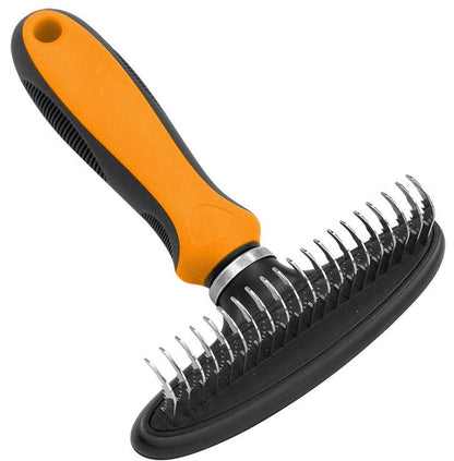 Pet Life&reg; Flex Series Undercoat Grooming Pet Rake