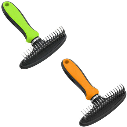 Pet Life&reg; Flex Series Undercoat Grooming Pet Rake