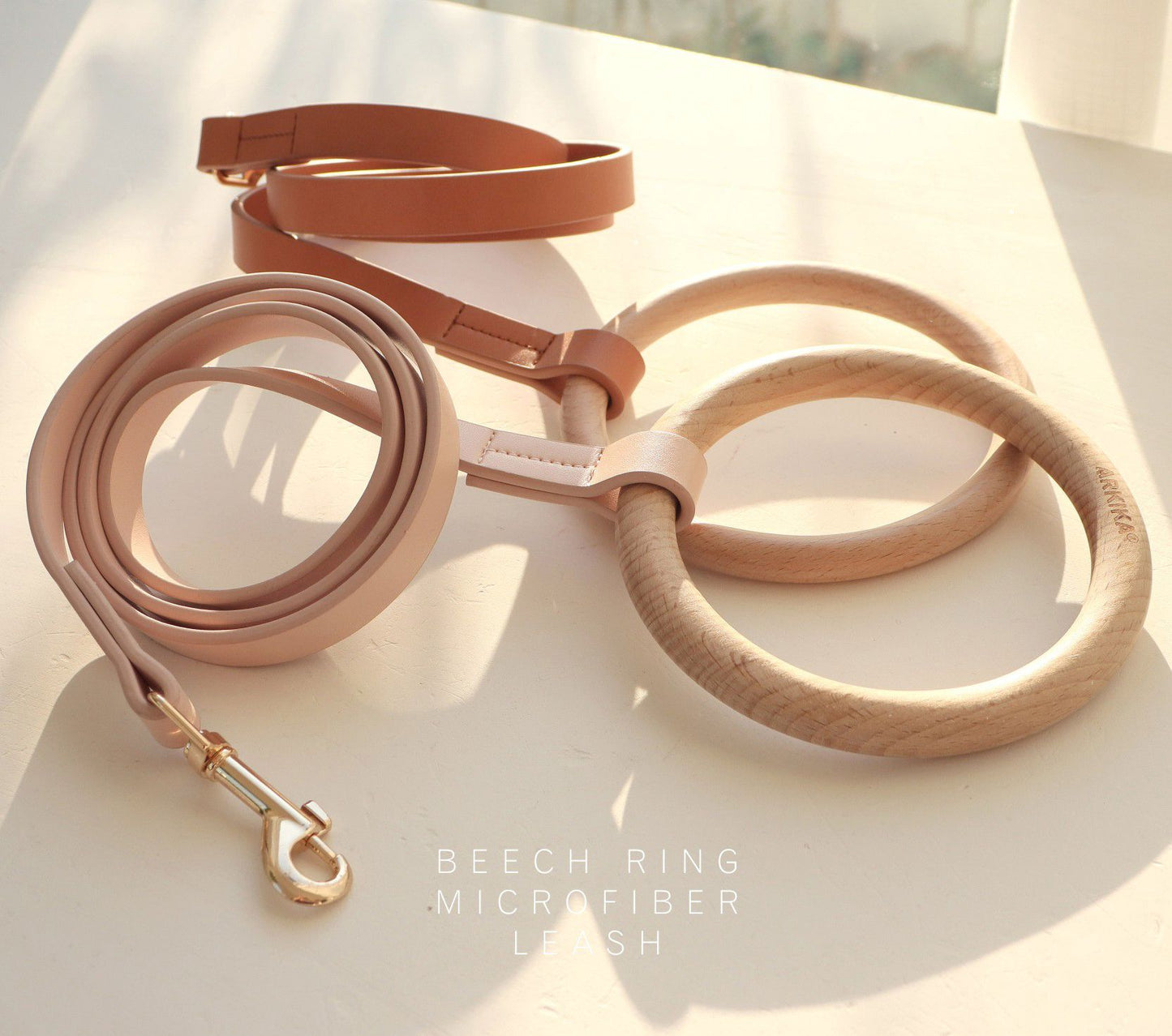 Pet Life ® 'Ever-Craft' Boutique Series Beechwood and Leather Designer Dog Leash