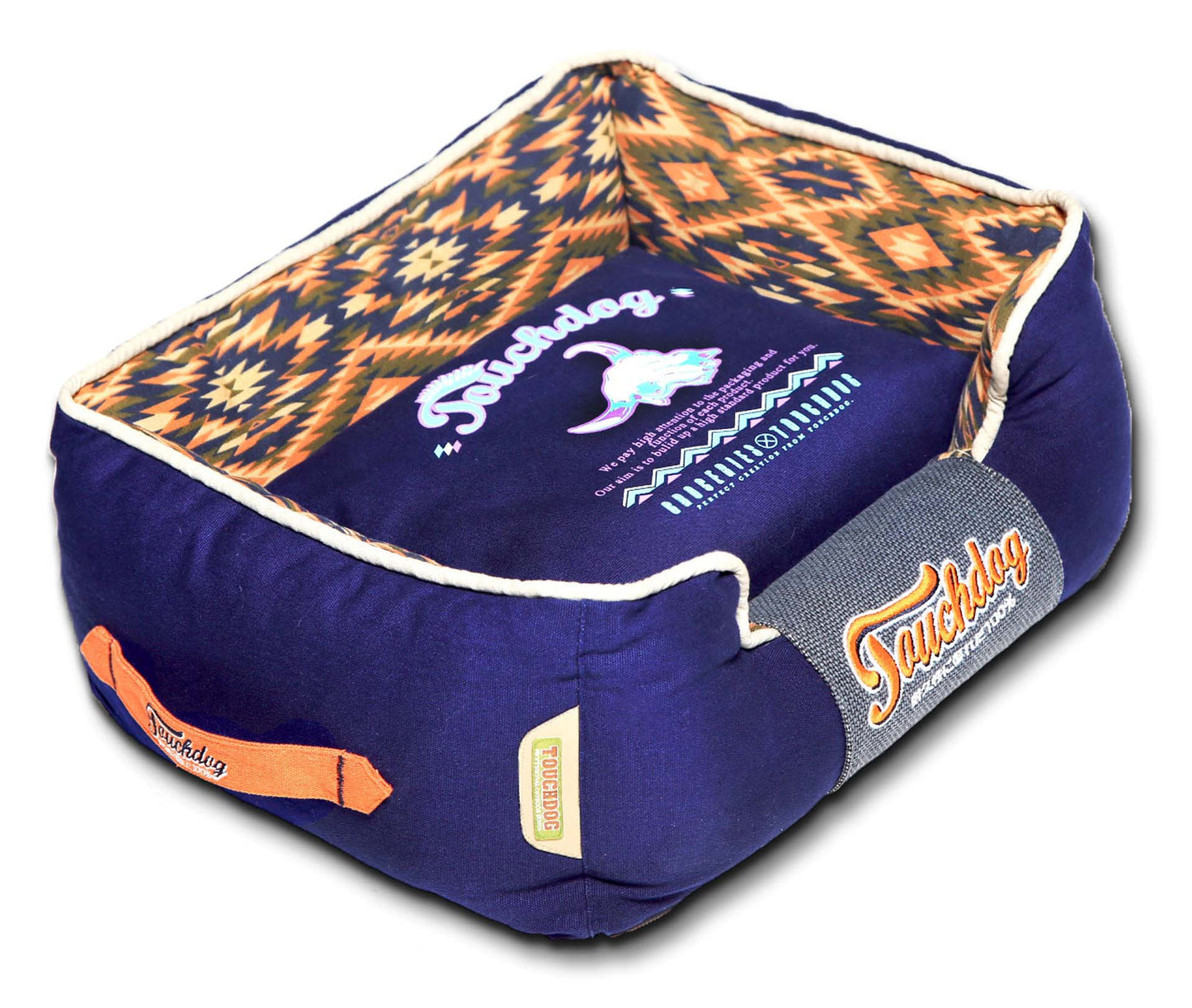 Touchdog&reg; 70's Vintage Diamond Dog Bed