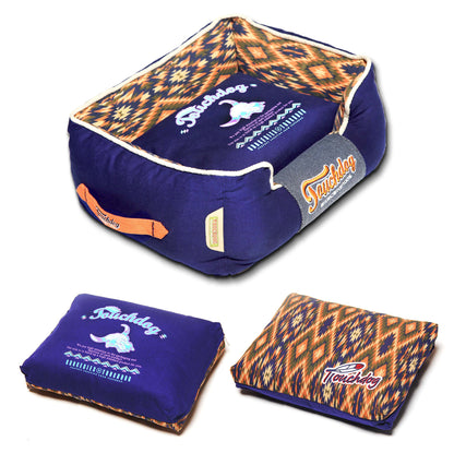 Touchdog&reg; 70's Vintage Diamond Dog Bed