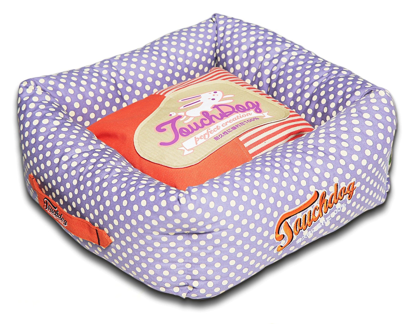 Touchdog&reg; Polka-Striped Polo Easy-Wash Dog Bed