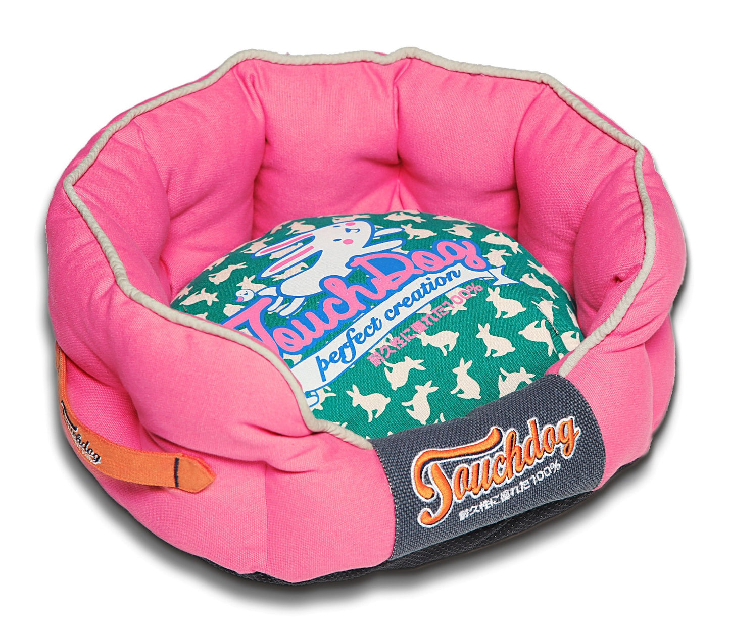 Touchdog&reg; Rabbit-Spotted Premium Dog Bed