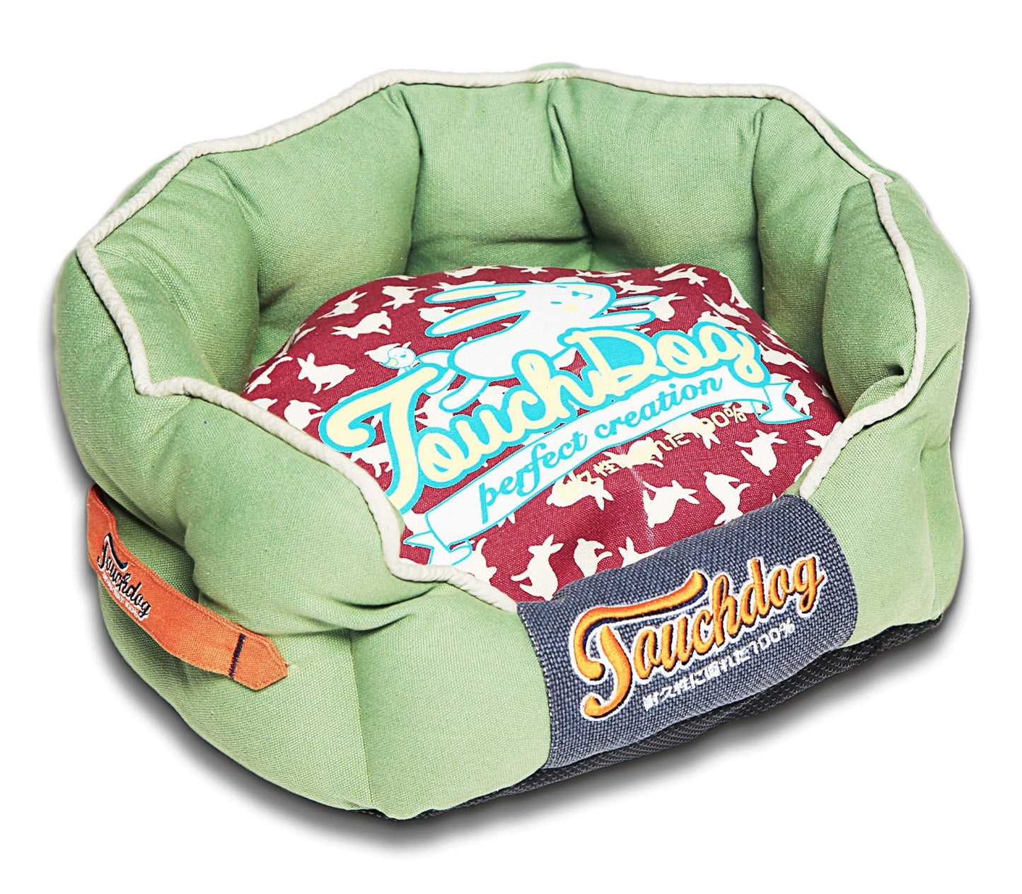 Touchdog&reg; Rabbit-Spotted Premium Dog Bed