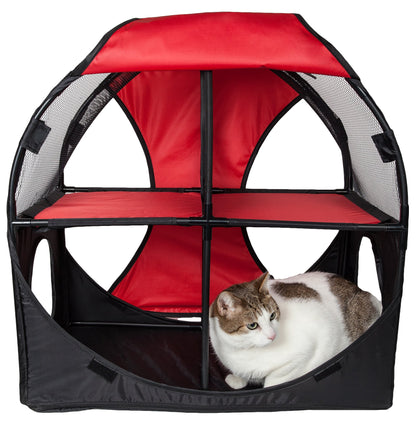 Pet Life Kitty-Play Travel Cat House