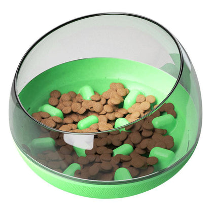 Pet Life&reg; Tumbowl Slow Feeding Pet Bowl