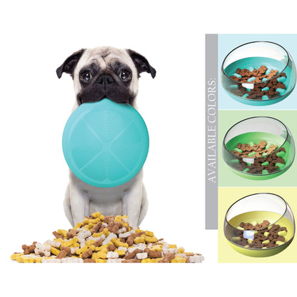 Pet Life&reg; Tumbowl Slow Feeding Pet Bowl