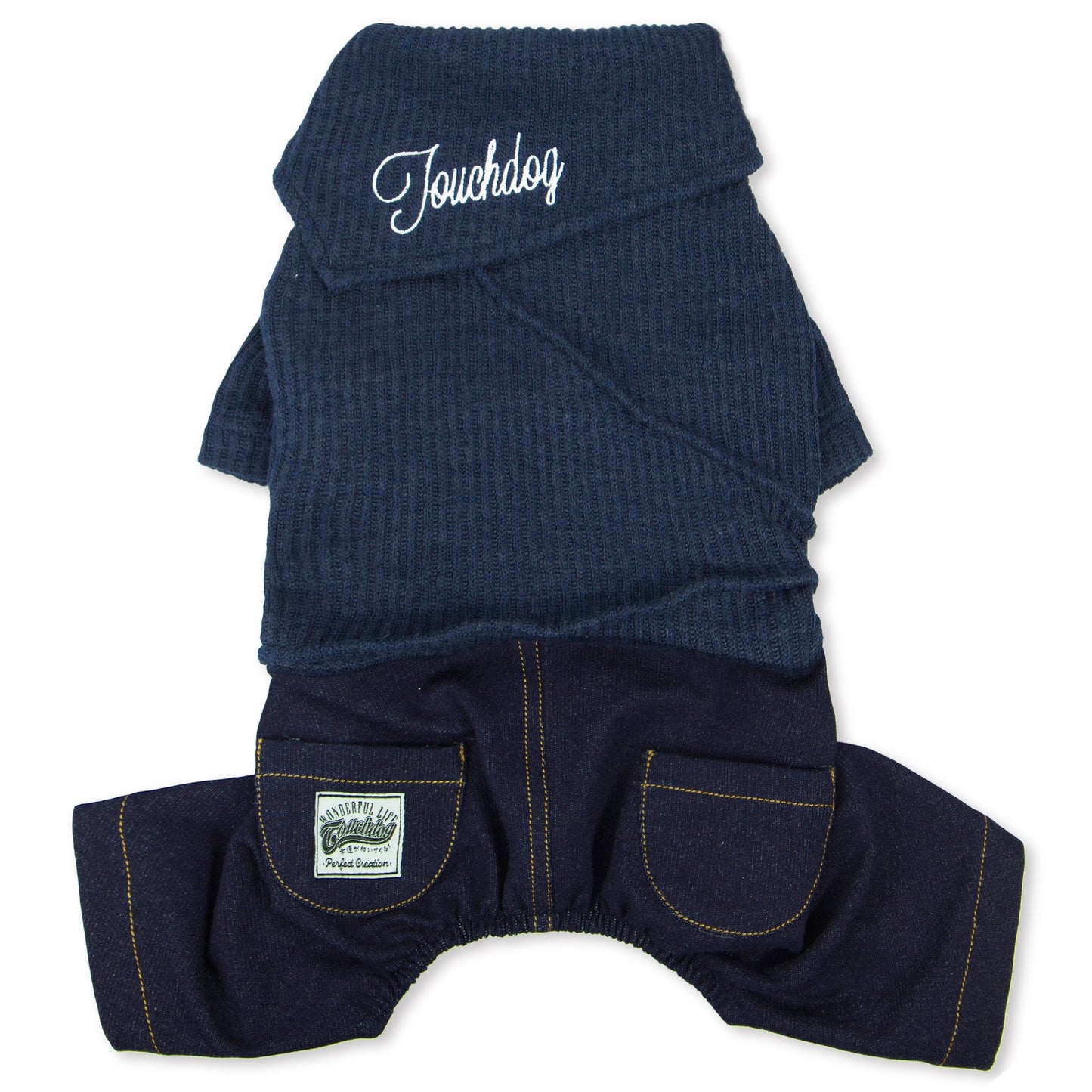 Touchdog Vogue Sweater & Denim Pant Outfit