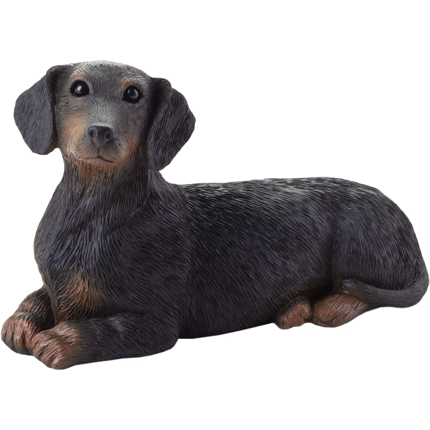 Black Dachshund Dog Sculpture