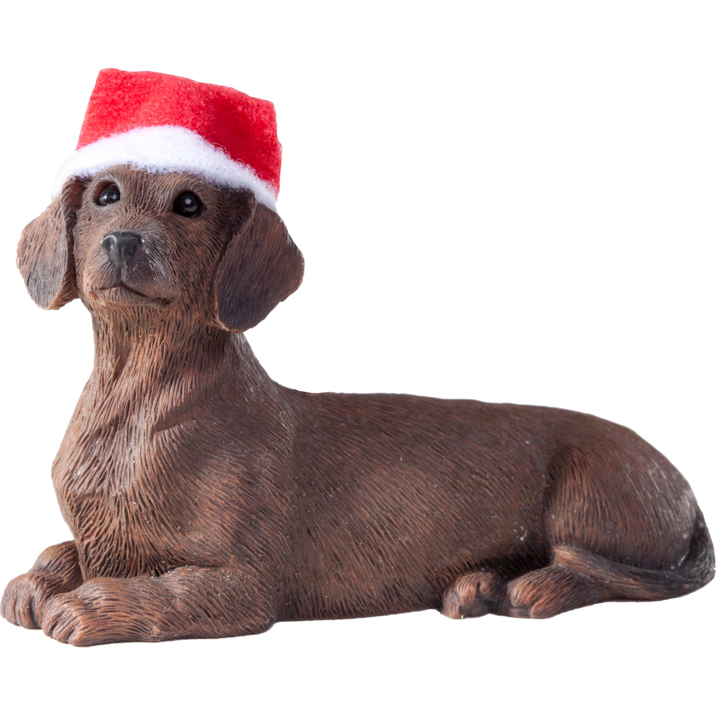 Sitting Red Dachshund Christmas Tree Ornament